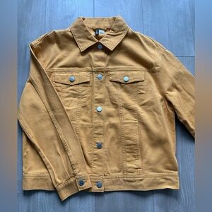 MWOT H&M jeans Jacket mustard yellow